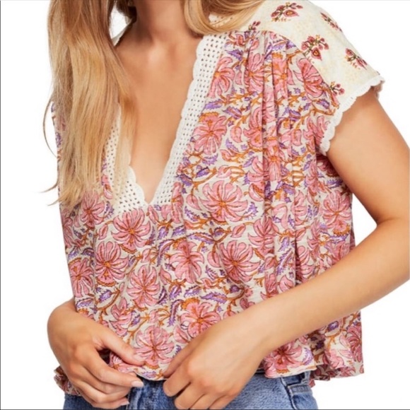 NWT Free People Leilani Tea Combo Crop Top - Picture 5 of 8